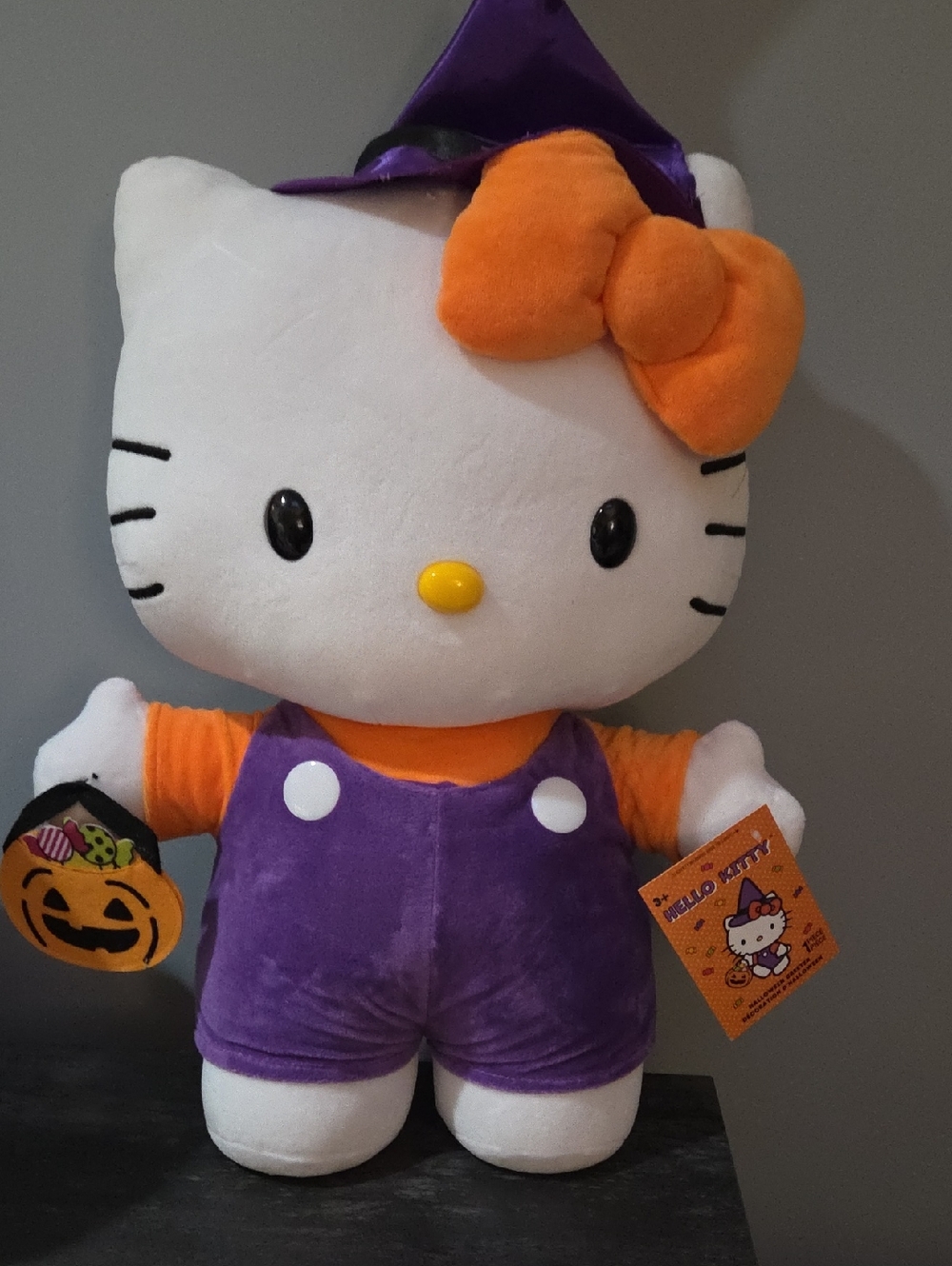 Hello Kitty Greeter Halloween Costume in White, Purple & Orange